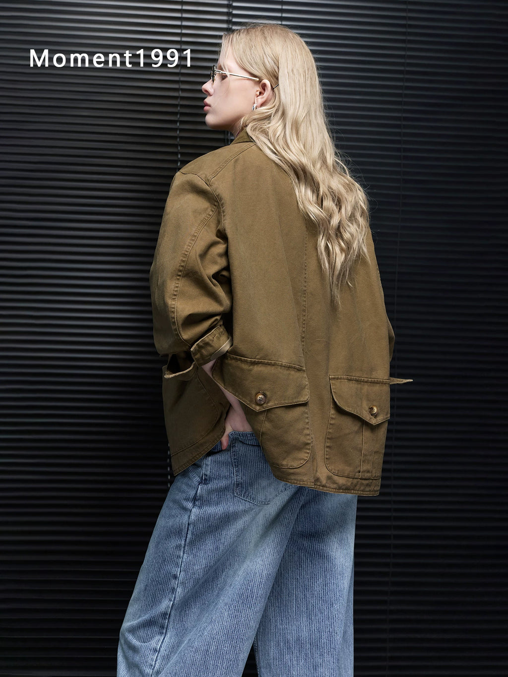 Lapel Multi Pocket Utility Jacket_BDHL8407