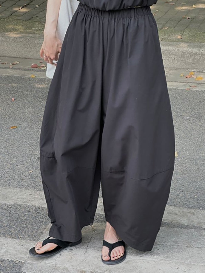 Curved Loose-Fitting Carrot Pants_BDHL7525