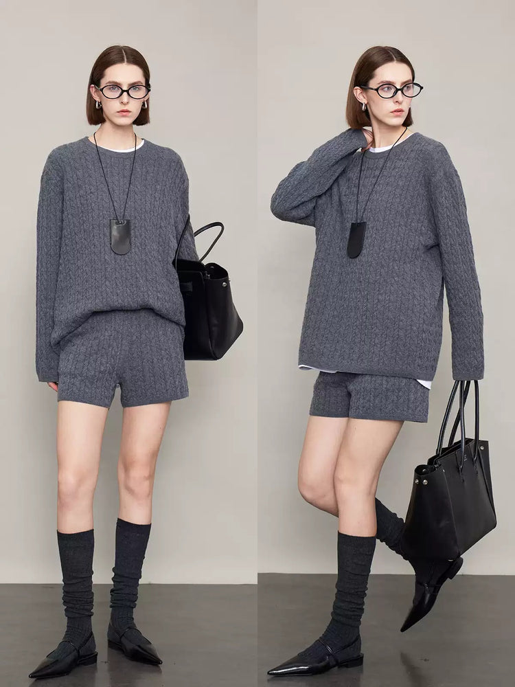 Cable Knit Sweater Or Shorts Or Skirt_BDHL6603