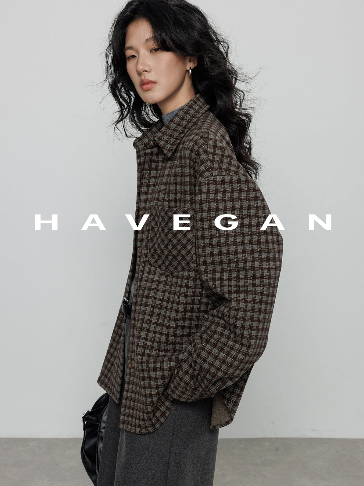 格紋磨毛棉襯衫_BDHL7960