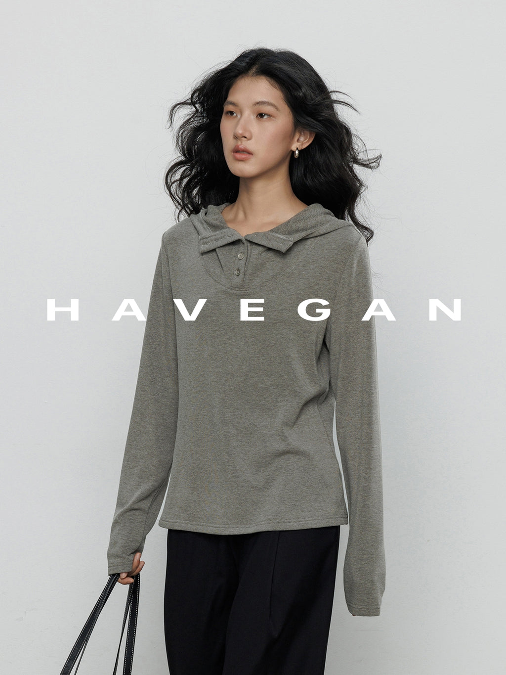 連帽長袖針織衫_BDHL7898