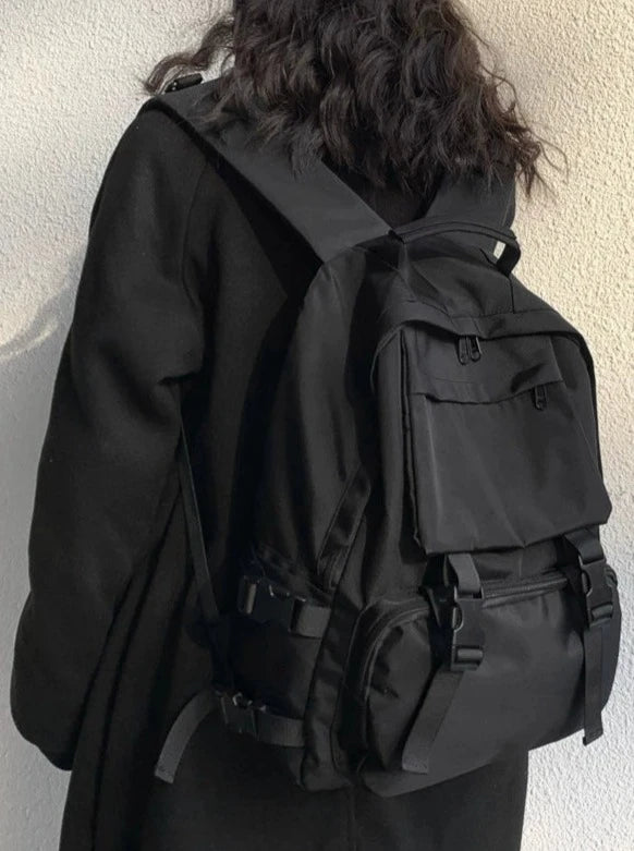 Large Capacity Black Backpack_BDHL6218