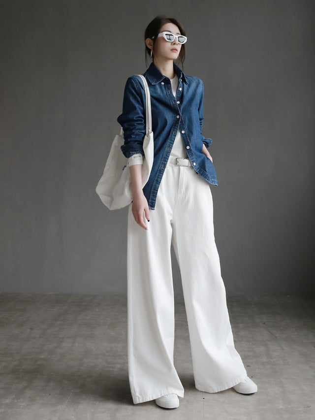Retro Blue Denim Shirt_BDHL7259