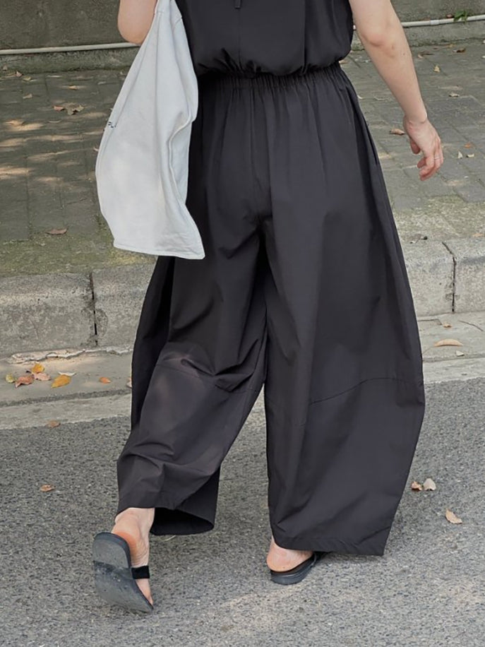 Curved Loose-Fitting Carrot Pants_BDHL7525
