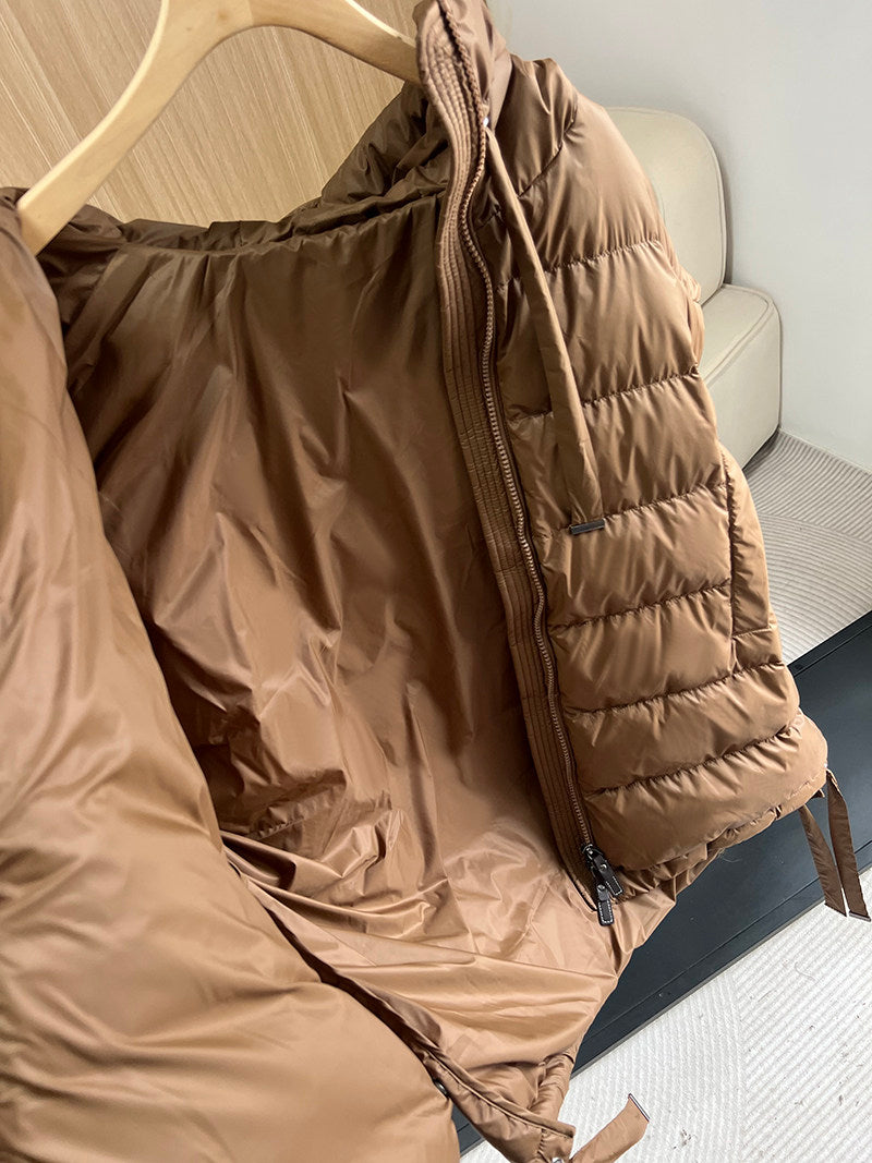 Hooded Short Down Vest_BDHL8039