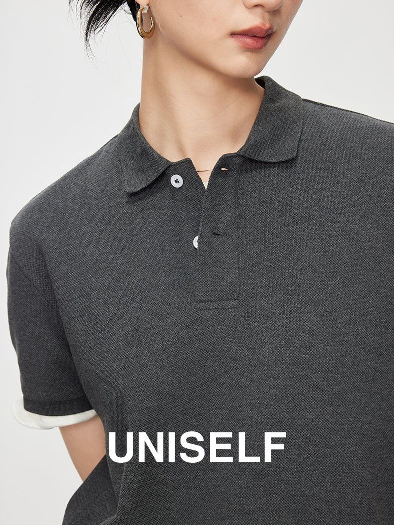 Simple Design Polo Shirt_BDHL7590