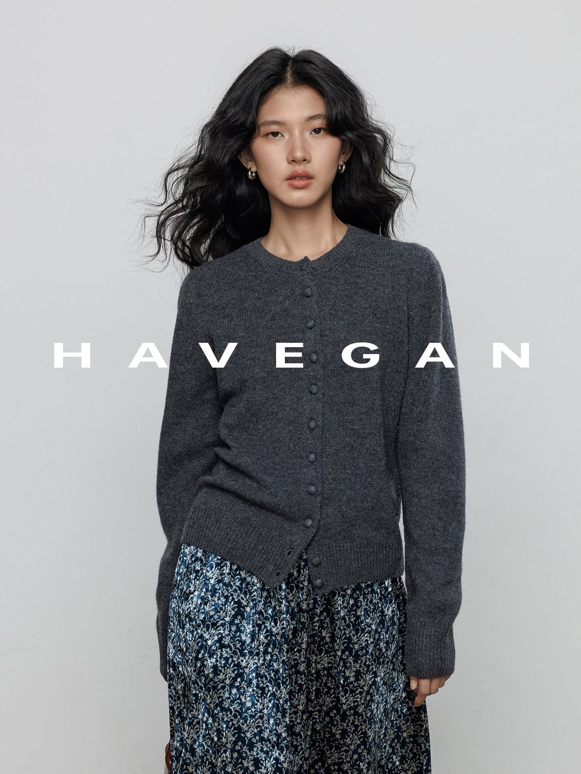 圓領針織開襟衫_BDHL7896