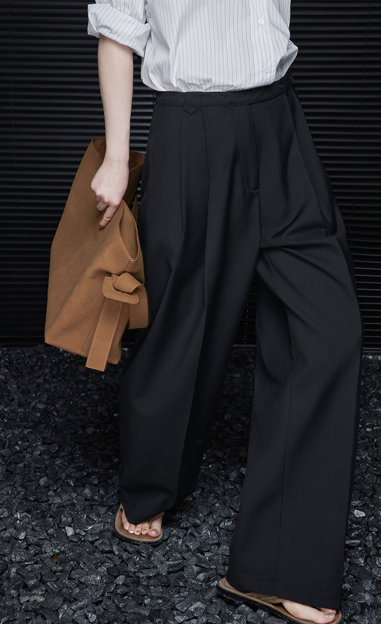 Loose Drape Wide-Leg Pants_BDHL6361