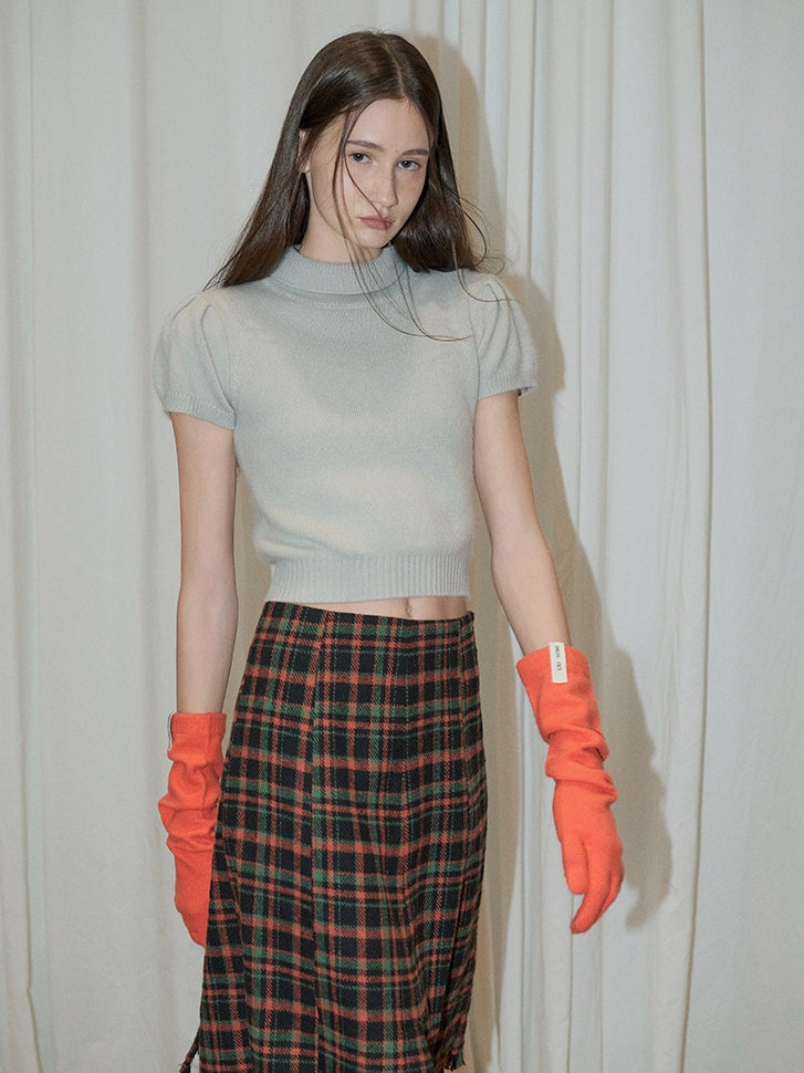 Bubble-Sleeve Turtleneck Knit_BDHL8159