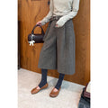 Wool Tie Waist Wide Cropped Pants_BDHL8423