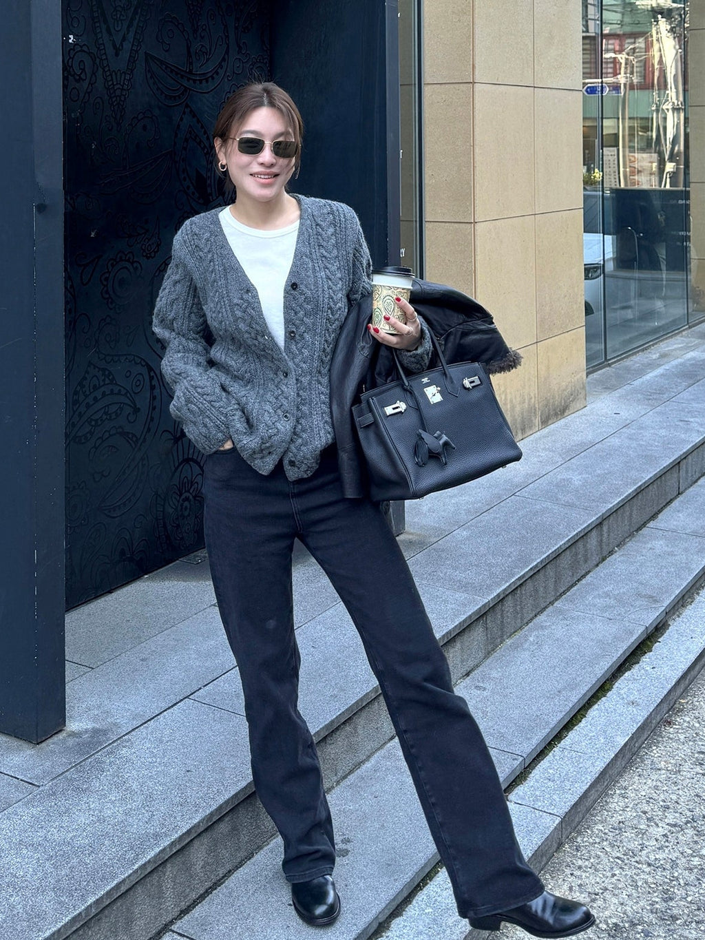 Slim-Fit Long-Sleeved Tops_BDHL8045