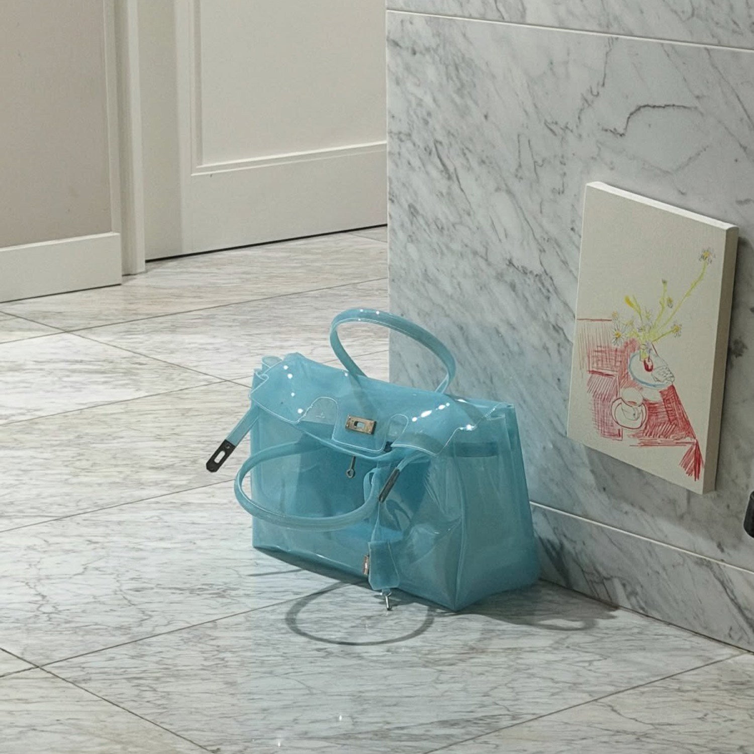 Clear Jelly TPU Structured Handbag_BDHL8303