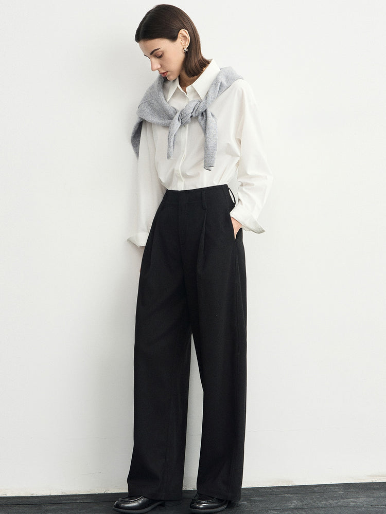 Tucked Straight Suit Pants_BDHL6541