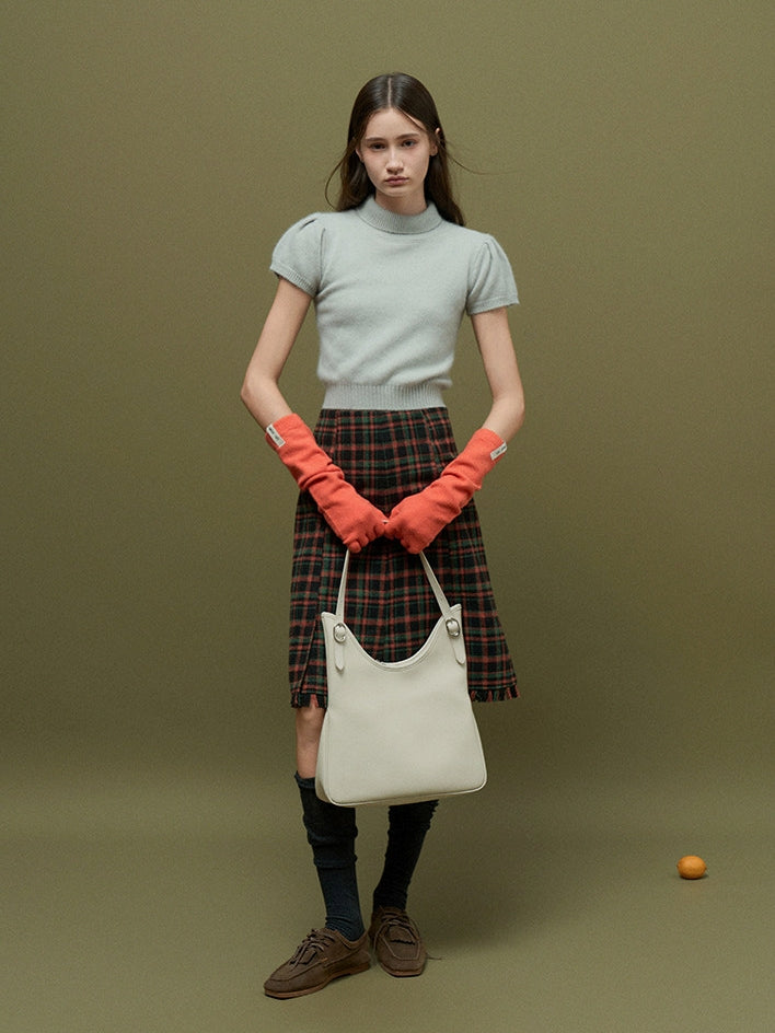 Bubble-Sleeve Turtleneck Knit_BDHL8159