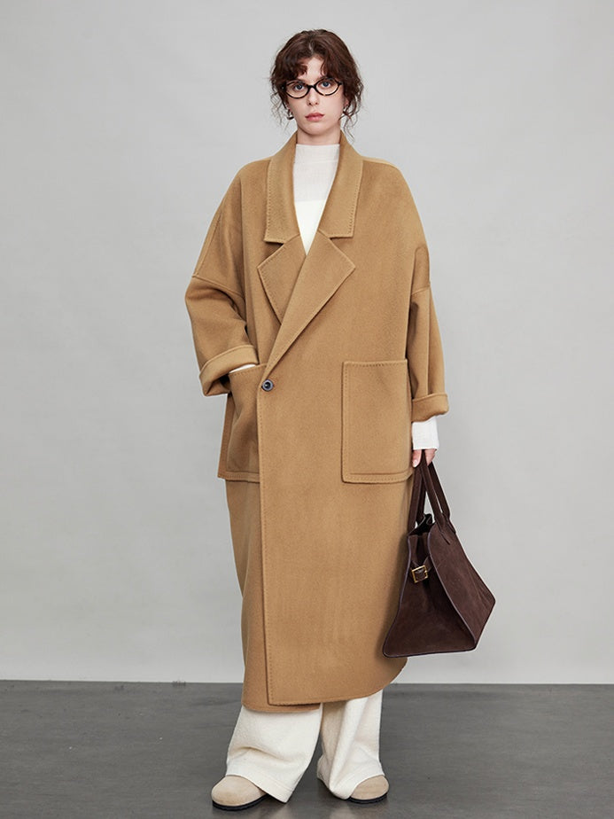 Large Pockets Lazy Long Coat_BDHL6704