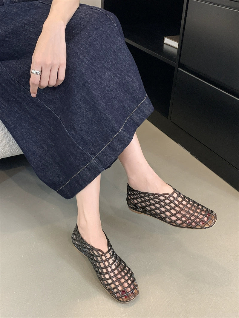 Flat Heel Mesh Shoes_BDHL7452