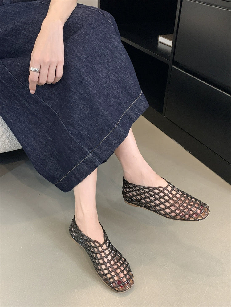 Flat Heel Mesh Shoes_BDHL7452