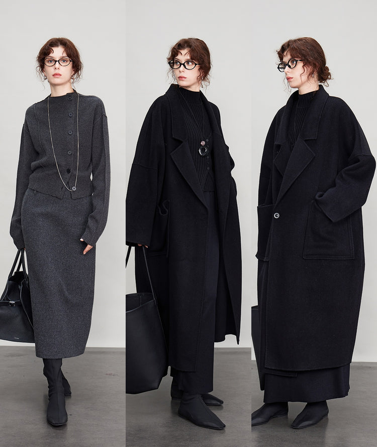 Large Pockets Lazy Long Coat_BDHL6704