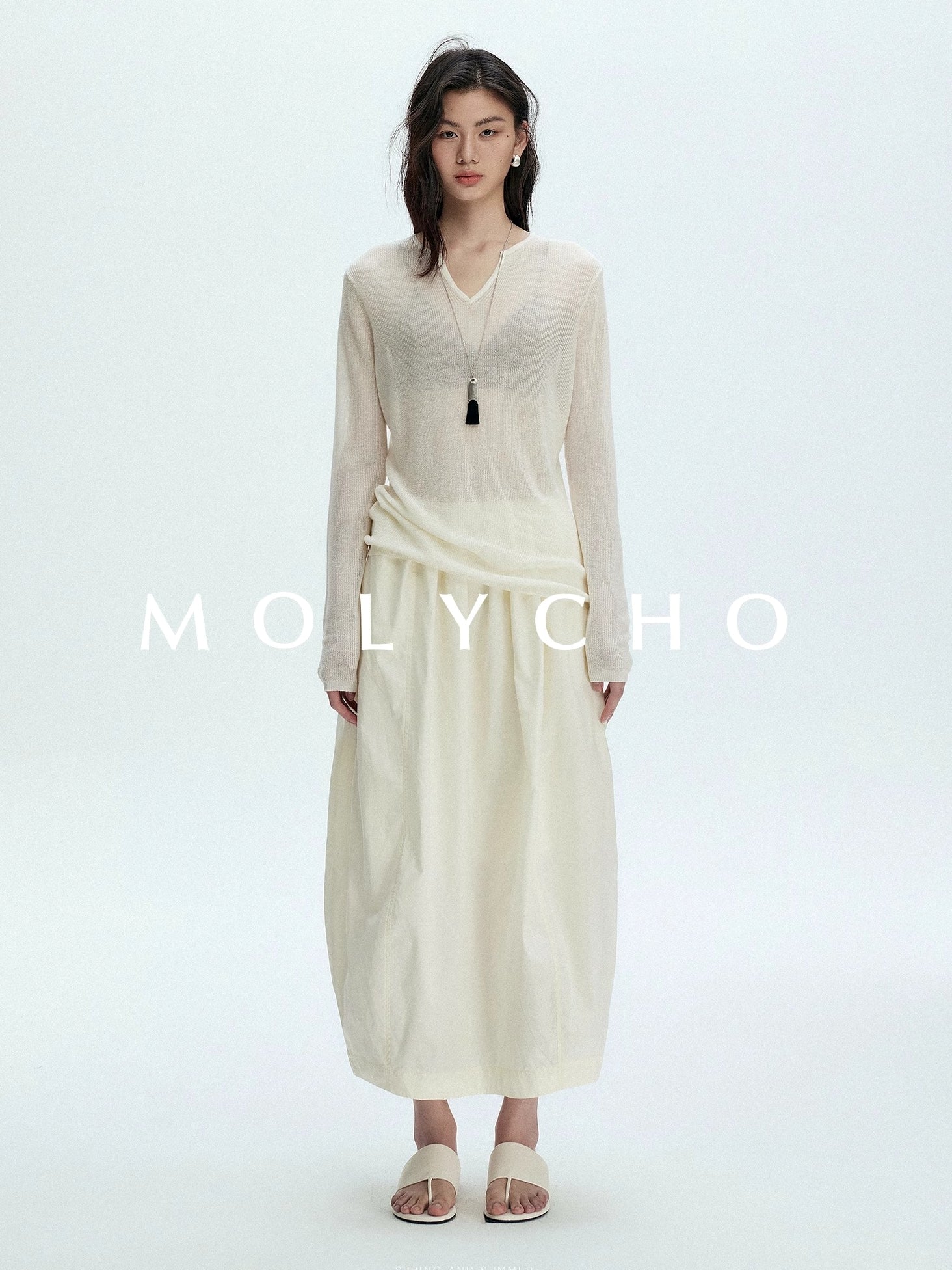 Flower Bad Long Skirt_BDHL7386
