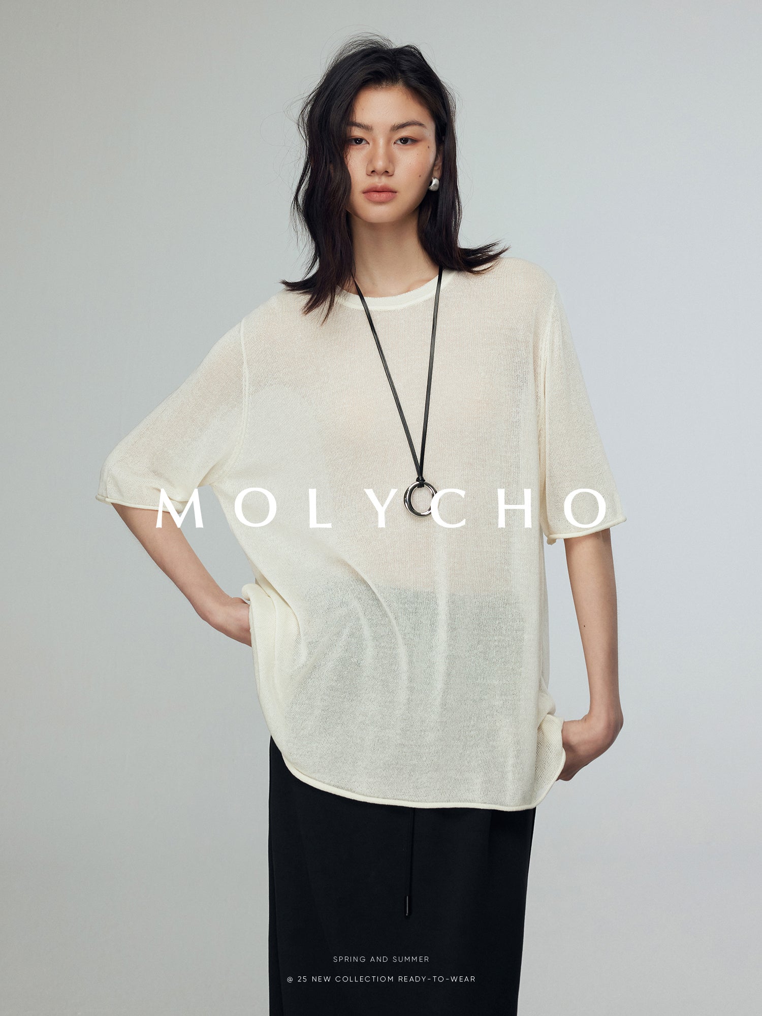 Loose-Fitting Sheer T-Shirt_BDHL7396