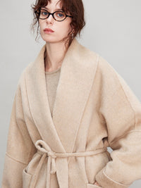 Bathrobe Short Large Lapel Coat_BDHL6684