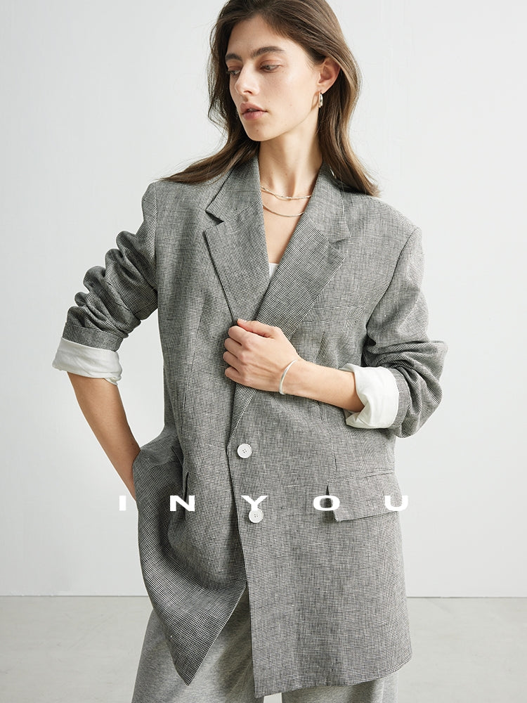 Staggered Lattice Suit Jacket_BDHL7173