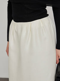 Slim Straight Slit Long Skirt_BDHL6464