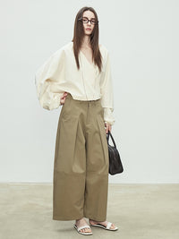 Loose-Fitting Silhouette Wide Pants_BDHL7081