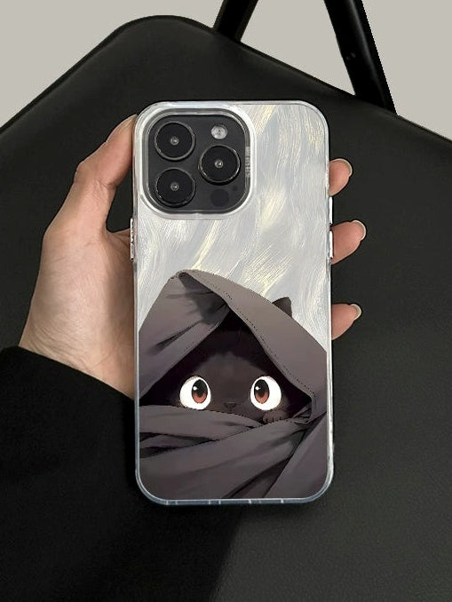黑貓珍珠手繩適用於 iPhone 手機殼_BDHL7831