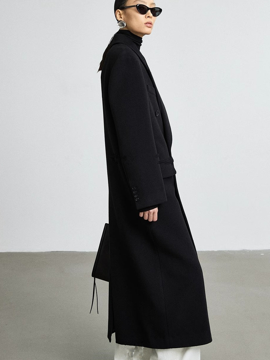 黑色寬鬆版型外套_BDHL8167
