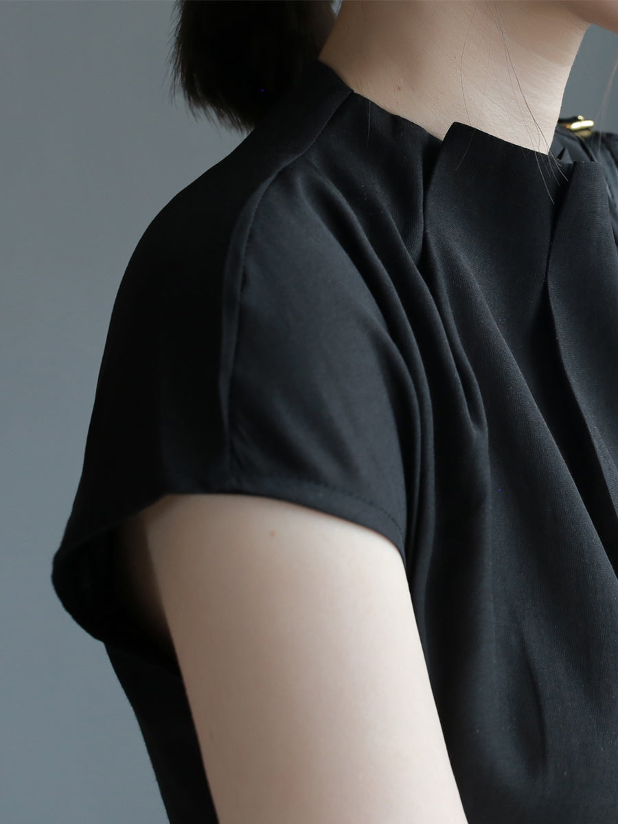 [Only 2 left in stock] 3D Pleated Sleeveless Tops_BDHL6072