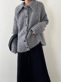 Retro Lapel Long-Sleeved Cardigan_BDHL6548