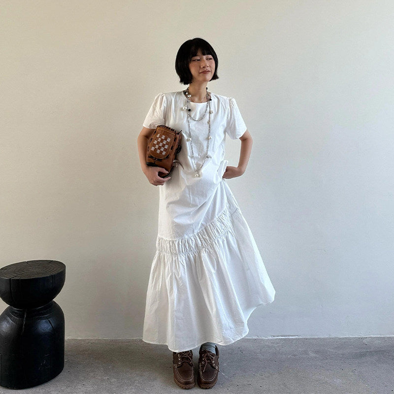 Short-Sleeve Collared Maxi Dress_BDHL8286