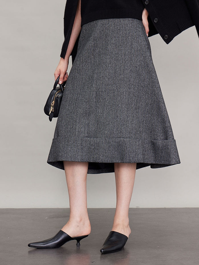 Vertical Cut A-Line Umbrella Skirt_BDHL6689