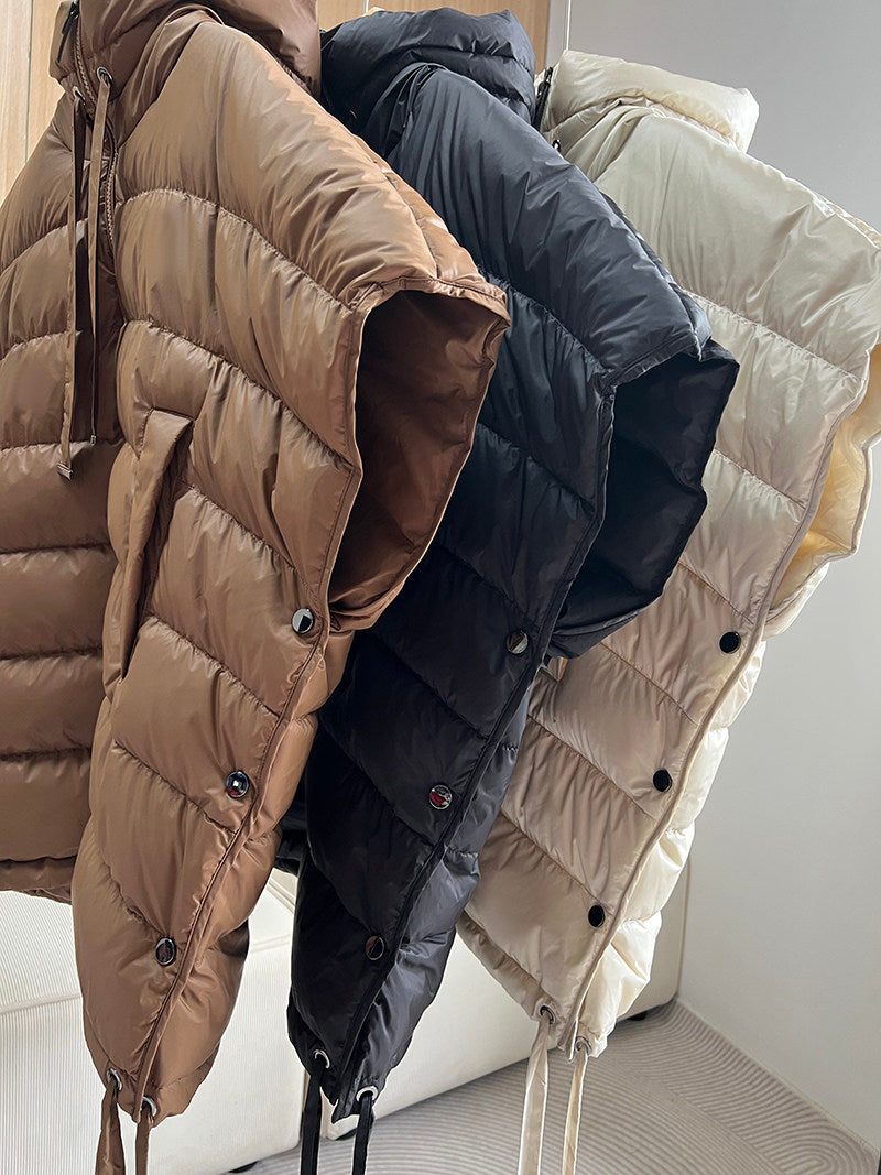 Hooded Short Down Vest_BDHL8039