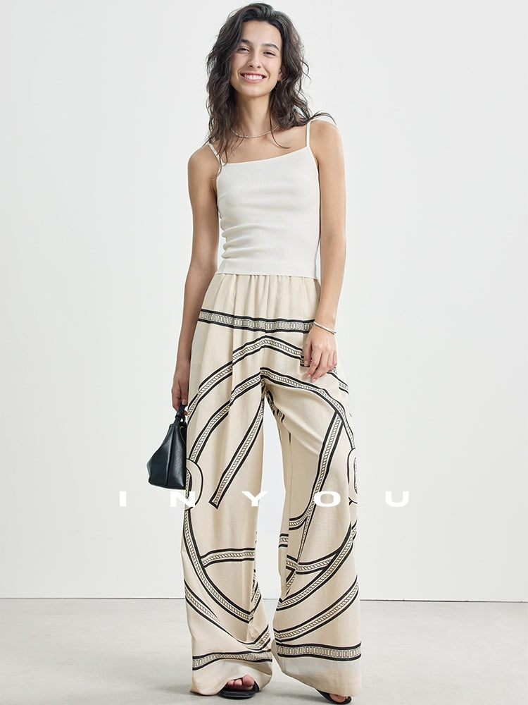 Printed Slim Vest Or Casual Pants_BDHL7485
