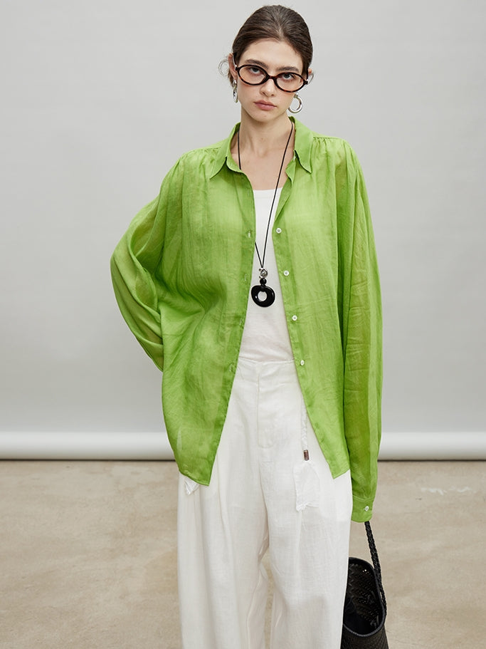 Slightly Transparent Wide Shirt_BDHL7199