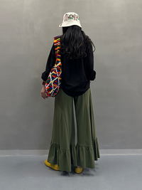 Frilled Wide-Leg Pants_BDHL7258