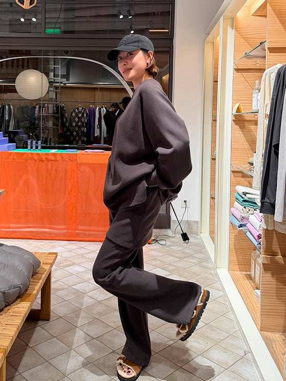 Loose-Fitting Sweatshirt Or Flared Skirt Pants_BDHL8007