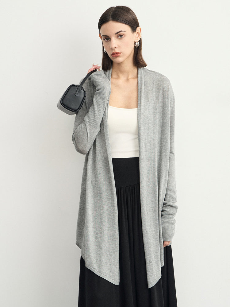 Loose Style Mid-Length Cardigan_BDHL6622