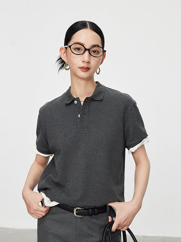 Simple Design Polo Shirt_BDHL7590