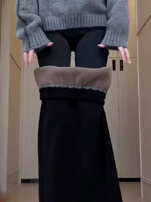 High-Waisted Thick Straight Skirt_BDHL7817
