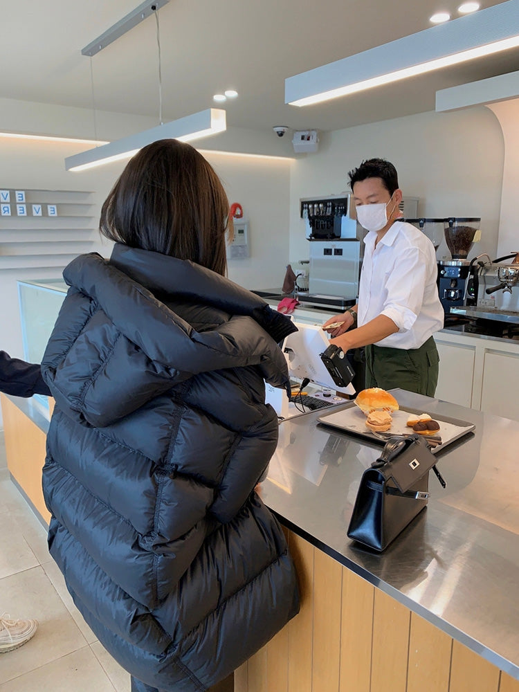 Hooded Down Vest Jacket_BDHL8012