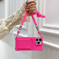 Detachable Lanyard Card Holder iPhone Case_HL3275