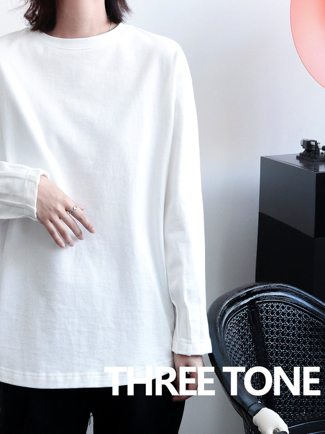 Round Neck Pleated Sleeve Tops_BDHL6960