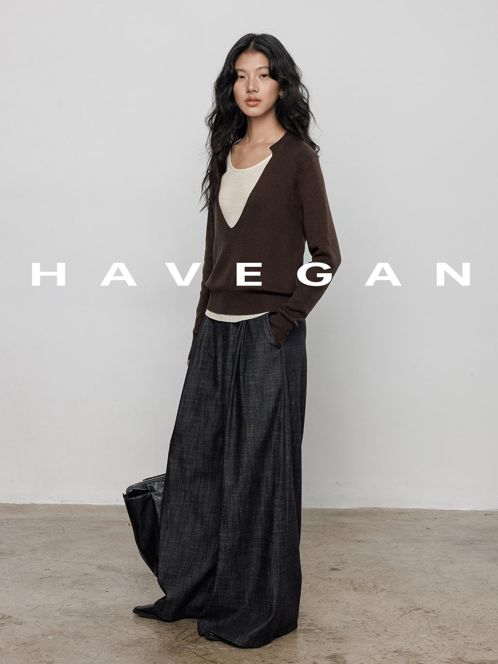 V-Neck Two-Piece Style Tops_BDHL7700