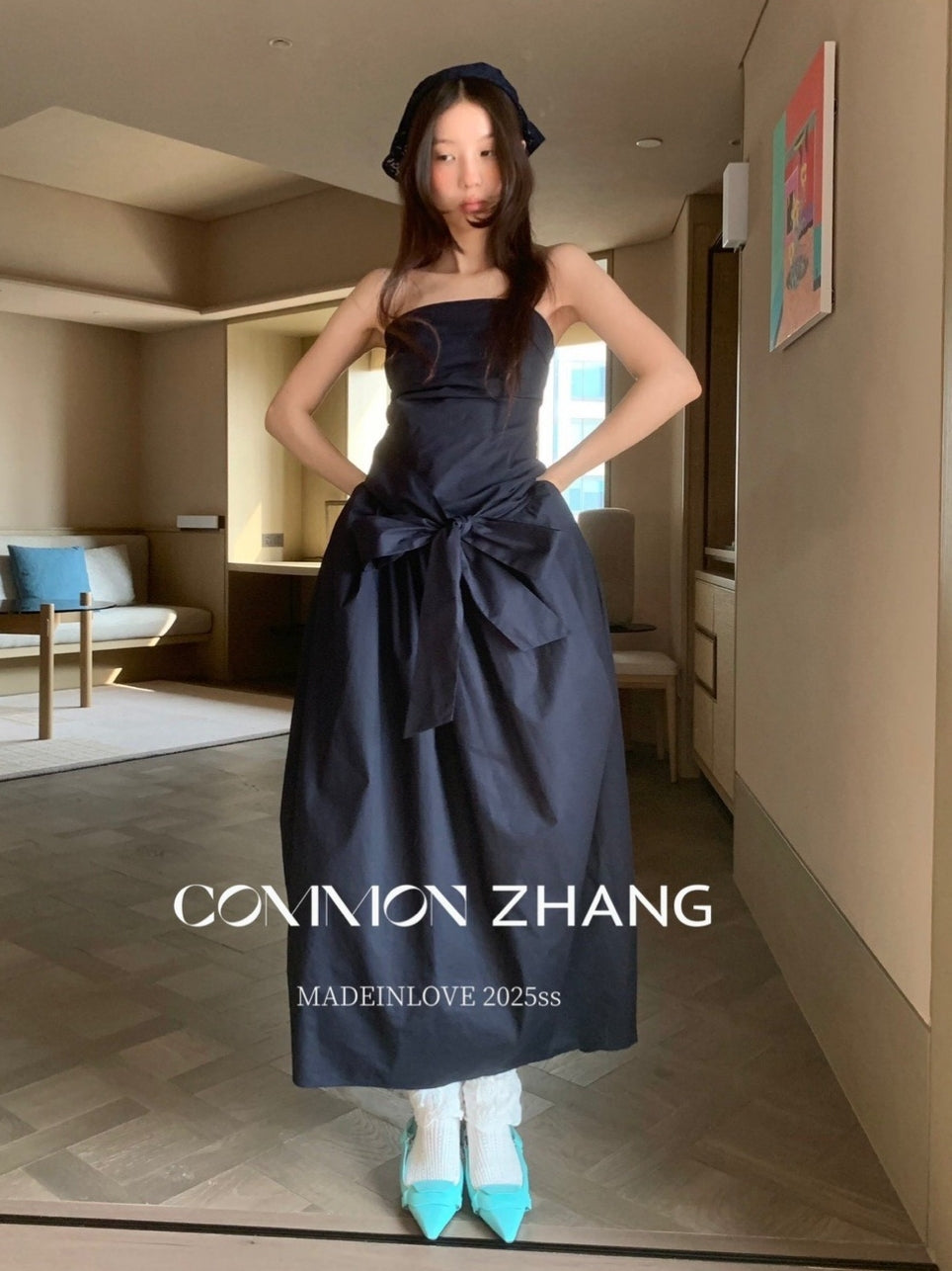 Ribbon A-Line Tube Top Dress_BDHL7565