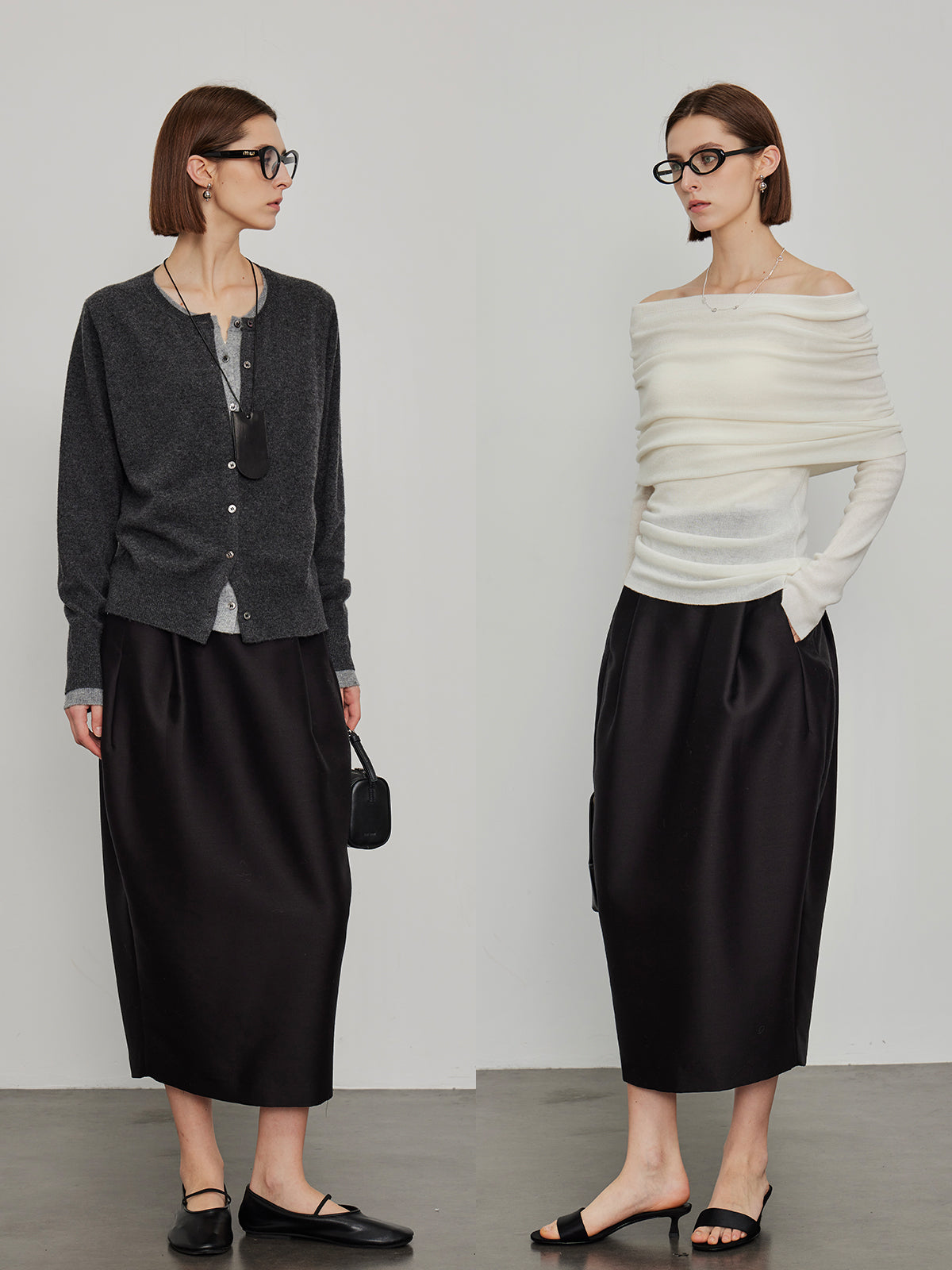 High-Waisted Pleated Bud Skirt_BDHL6491