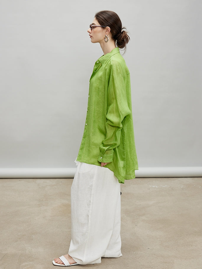 Slightly Transparent Wide Shirt_BDHL7199