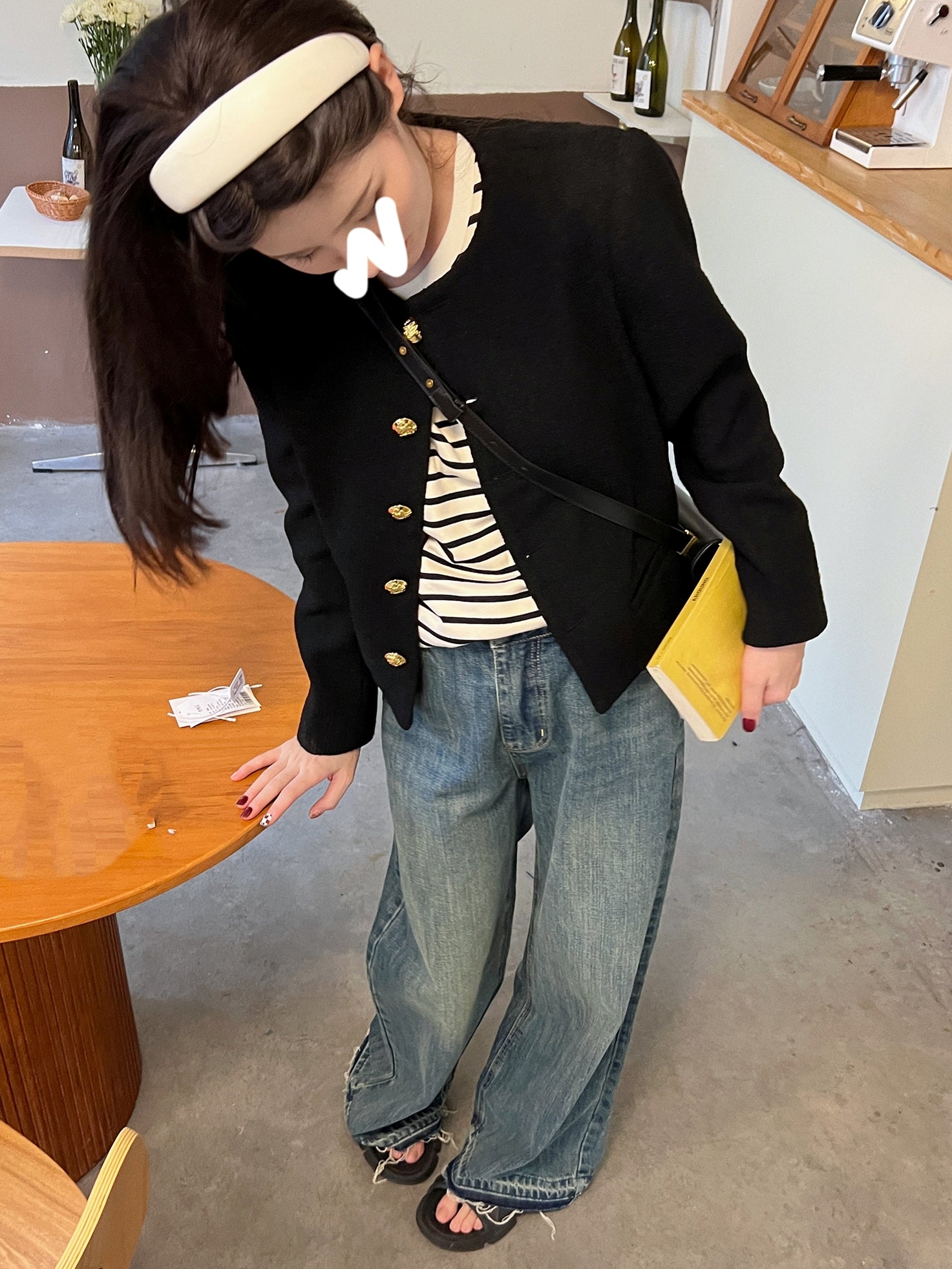 Classic Gold Button Jacket_BDHL7139